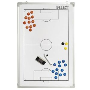 Taktická tabula Select Tactics board alu futbal biela